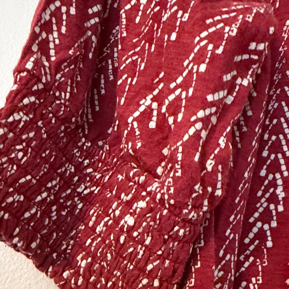 Lucky Brand Bundle Red, Pink, and Cream Blouses - Picture 2 of 10